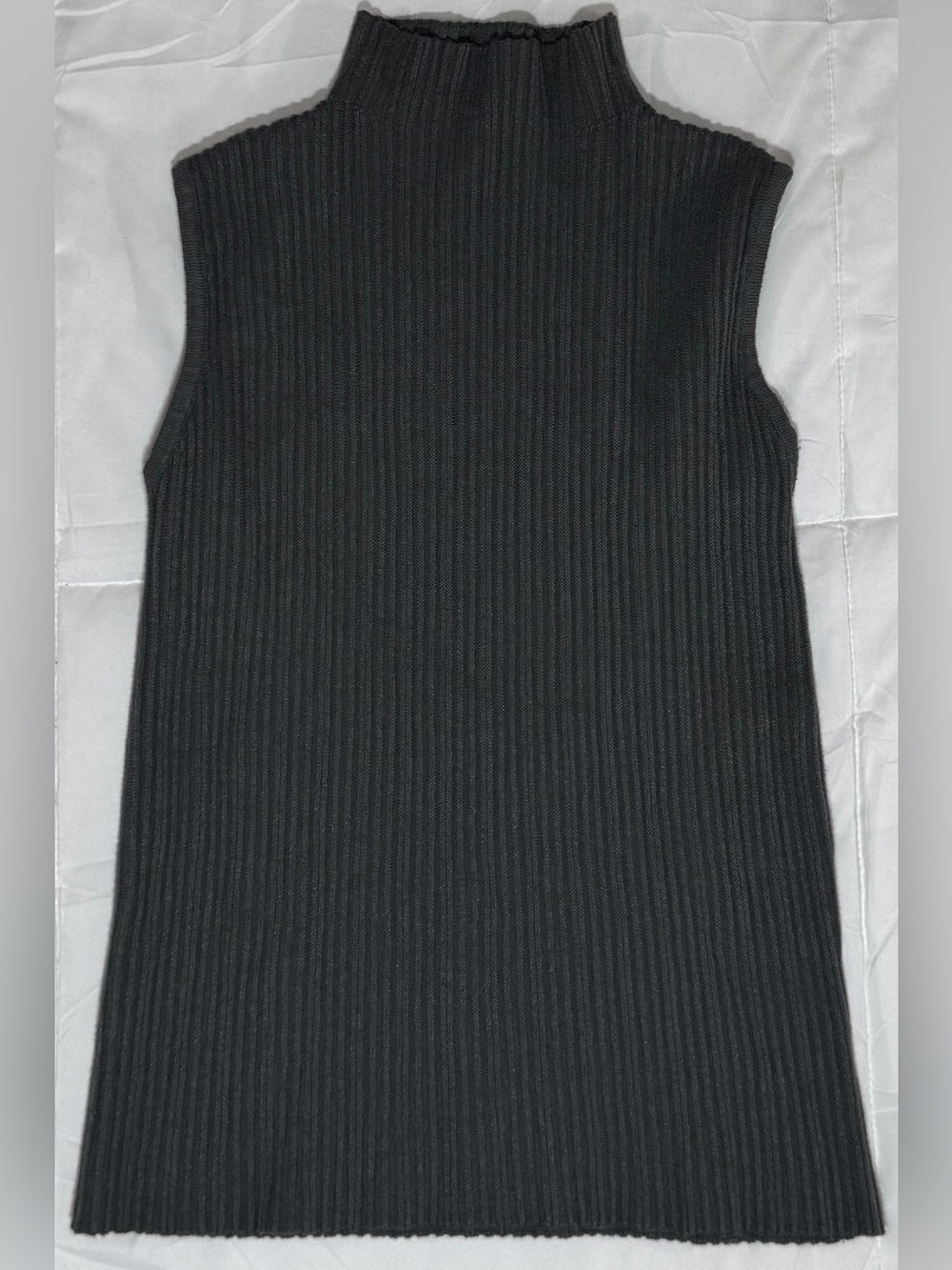 Dark Grey Ribbed Bodycon Top
